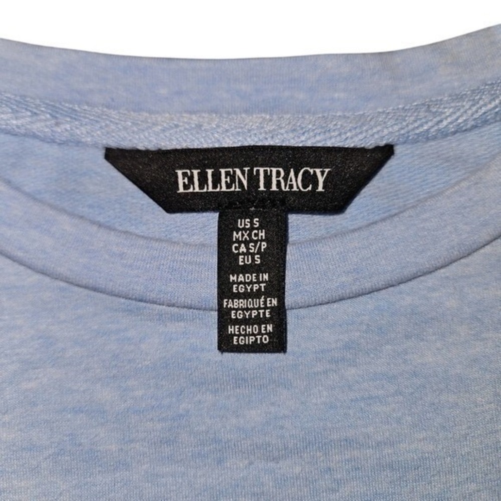 Ellen Tracy Blue "Let It Snow" Sweater Size Small - Picture 3 of 9